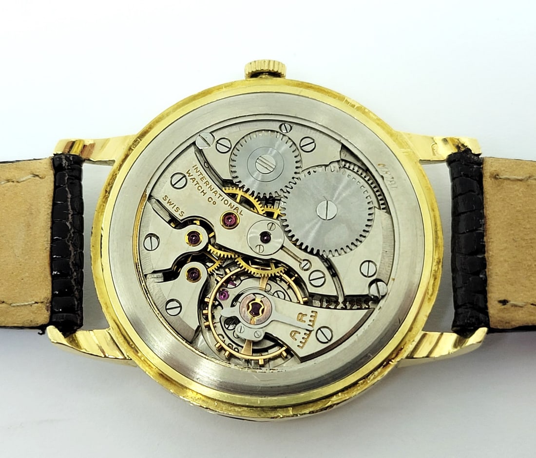 Vintage 18k Yellow Gold IWC SHAFFHAUSEN Winding Watch 1950s Cal 89 EXCELLENT - 10