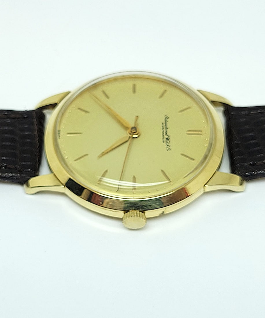 Vintage 18k Yellow Gold IWC SHAFFHAUSEN Winding Watch 1950s Cal 89 EXCELLENT - 6
