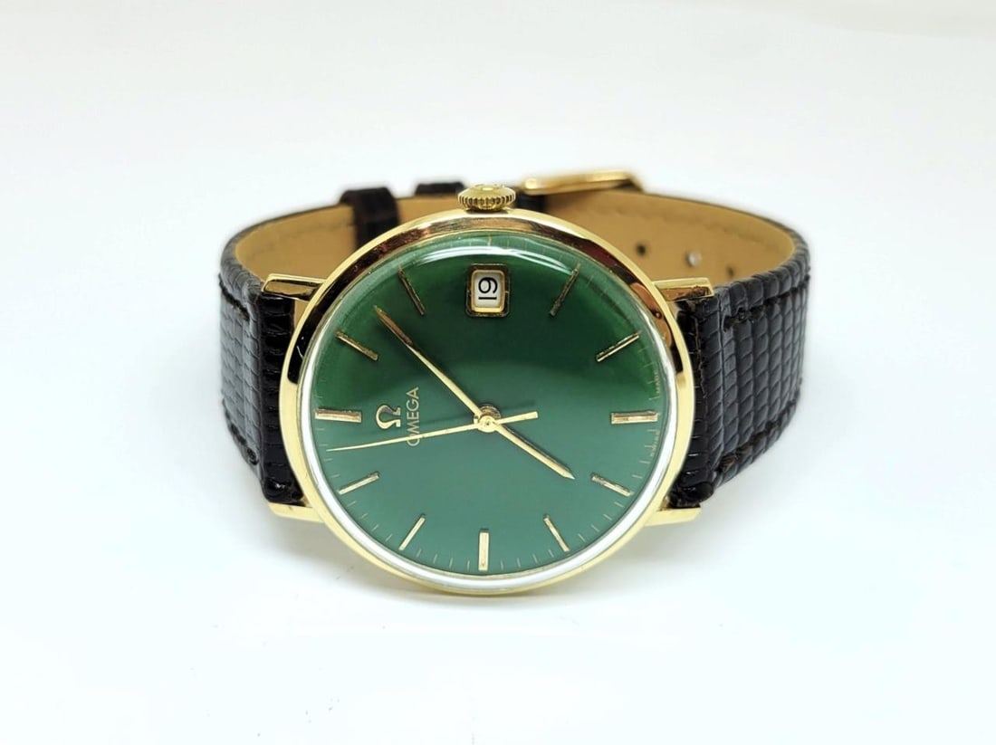 Vintage 18K YG OMEGA Winding Watch 1960s Cal 611 Ref 132.016 GOOD* SERVICED - 2