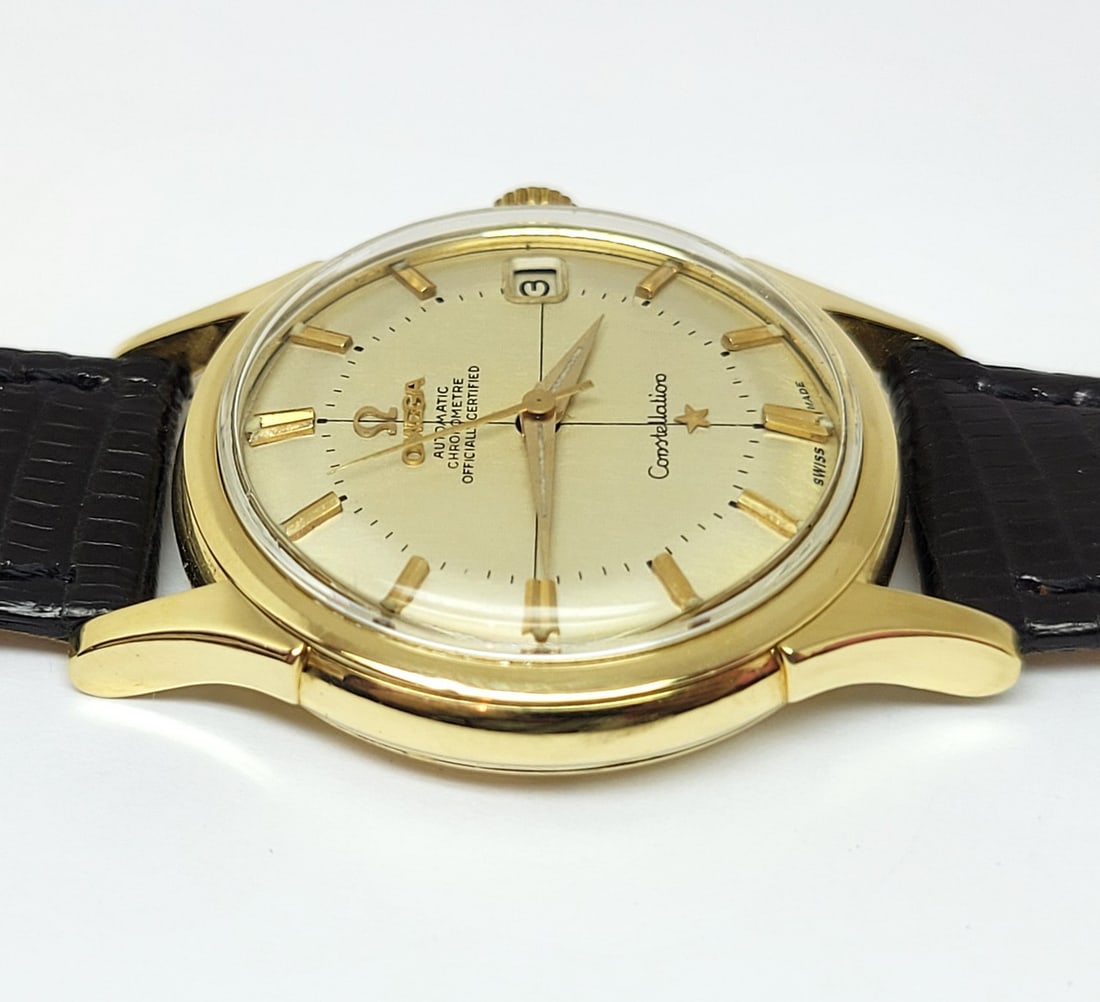 Vintage 18k OMEGA CONSTELLATION Automatic Watch 14393/4 SC c.1961 Cal.561* EXLNT - 7