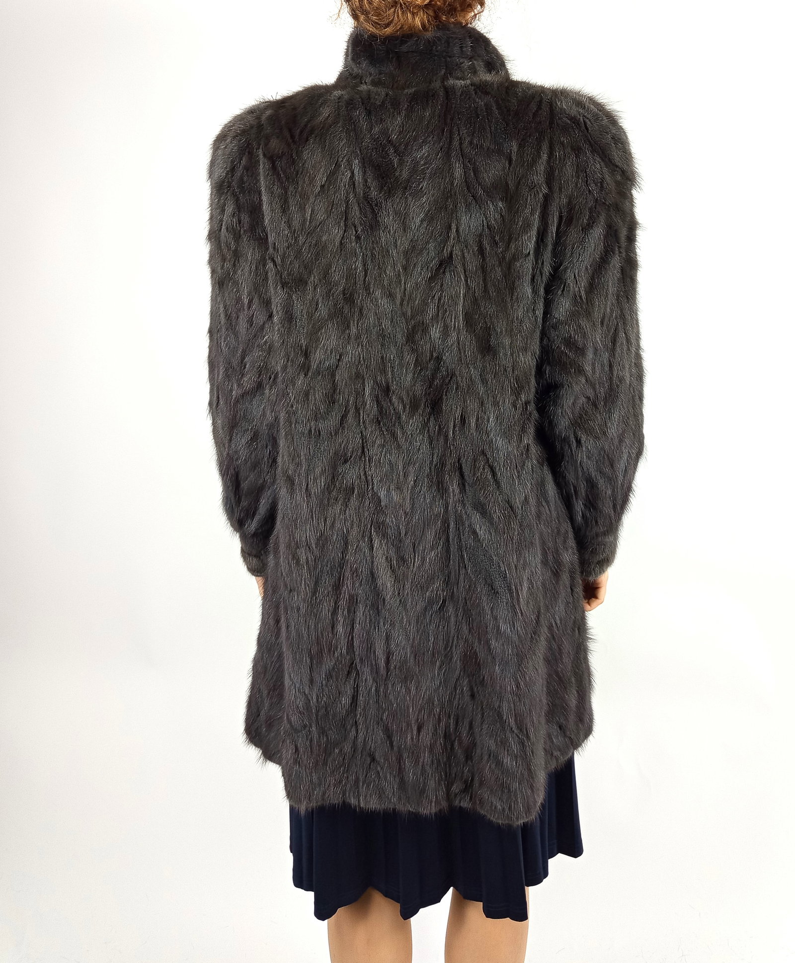 BLUE MINK FUR JACKET EU: XXL ; US: 24 - 6