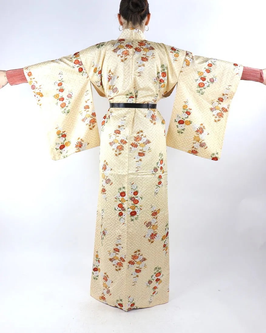 GOLDEN FLORAL KIMONO - 4