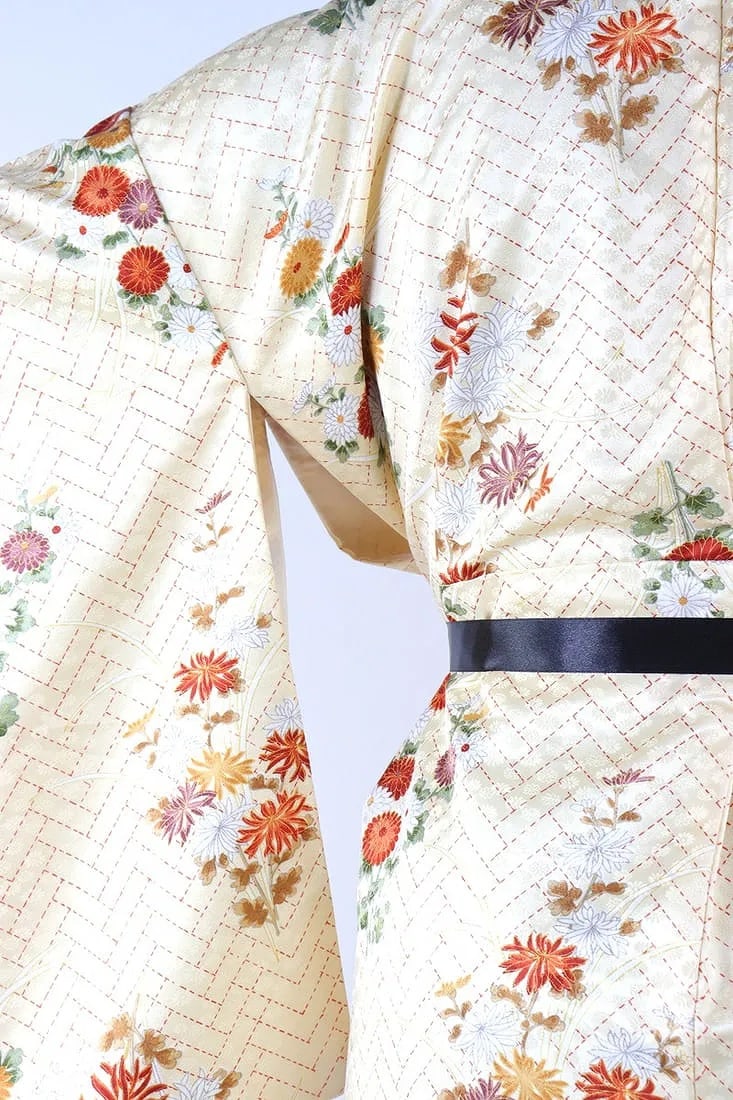 GOLDEN FLORAL KIMONO - 5