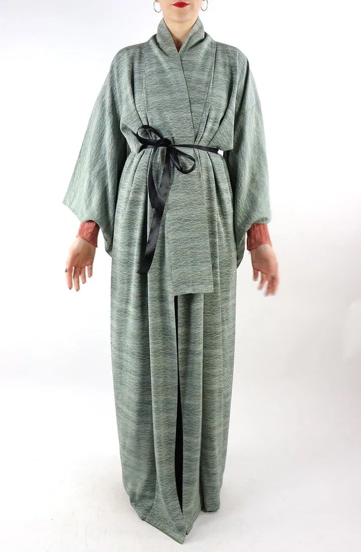 AQUA BLUE KIMONO - 2