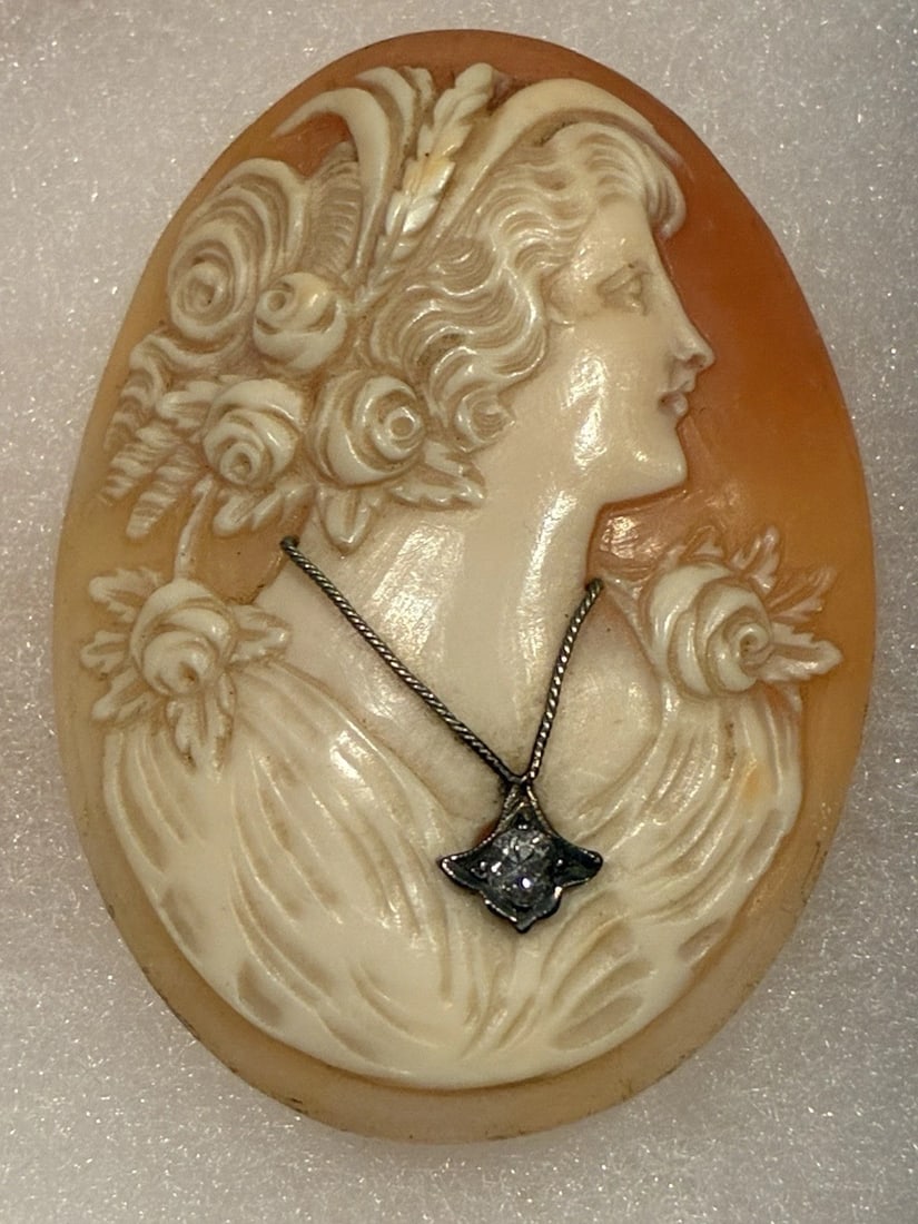 Huge Lot of 53 Antique & Vintage Cameos 19 Diamonds Necklaces - 3