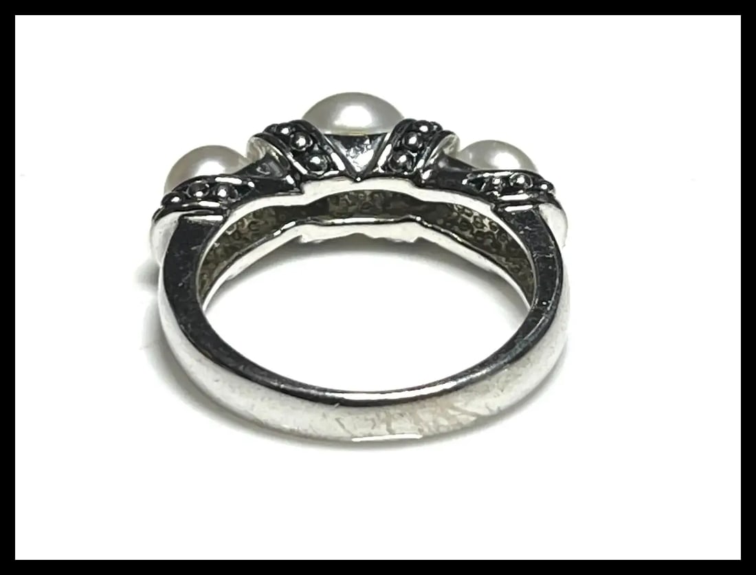 Honora Cultured Pearl Sterling Silver Ring - 5