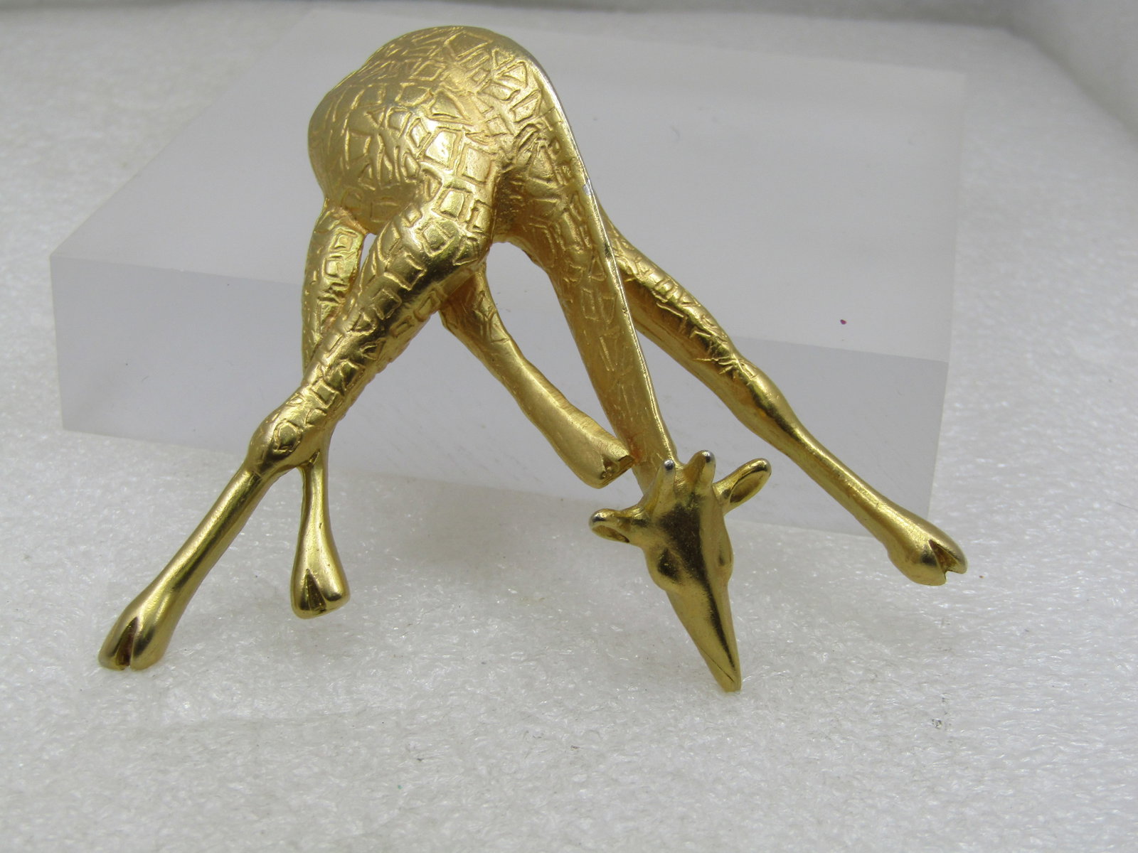 Vintage Large Giraffe Brooch Pendant, 1980's-1990's - 2