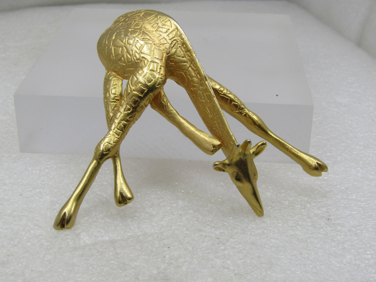 Vintage Large Giraffe Brooch Pendant, 1980's-1990's - 3