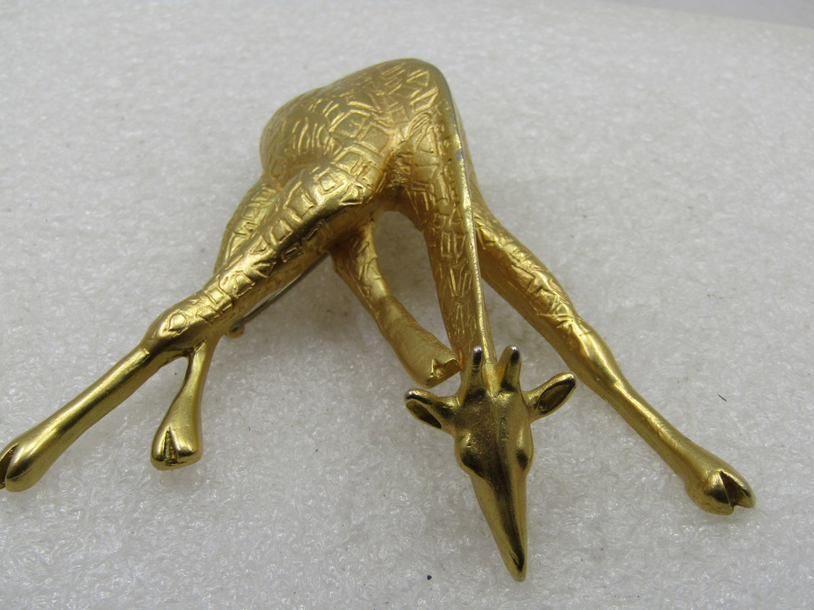 Vintage Large Giraffe Brooch Pendant, 1980's-1990's - 5