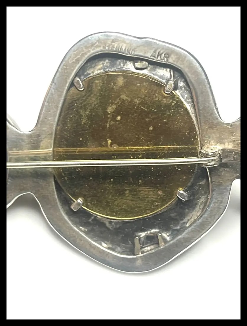 Estate Amy Kahn Russell Echo of the Dreamer 22k Gold in Crystal over Drasy and Sterling Silver - 6