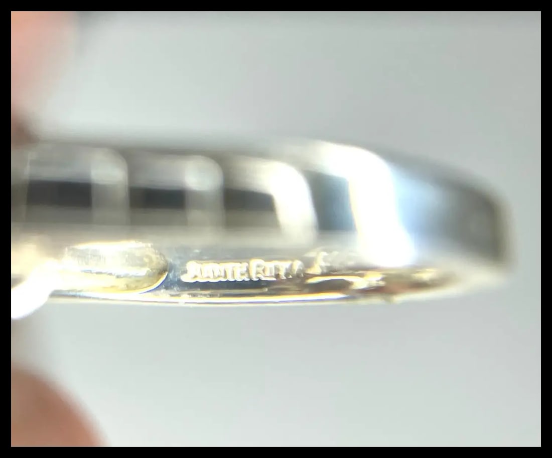 Vintage Judith Ripka Seafoam Green Chalcedony Ring - 5