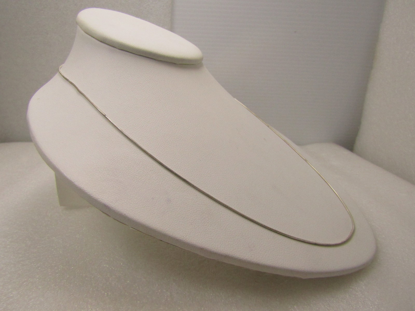 Vintage Sterling Serpentine Chain, 20", 1mm Italy, 1980's-1990's - 3