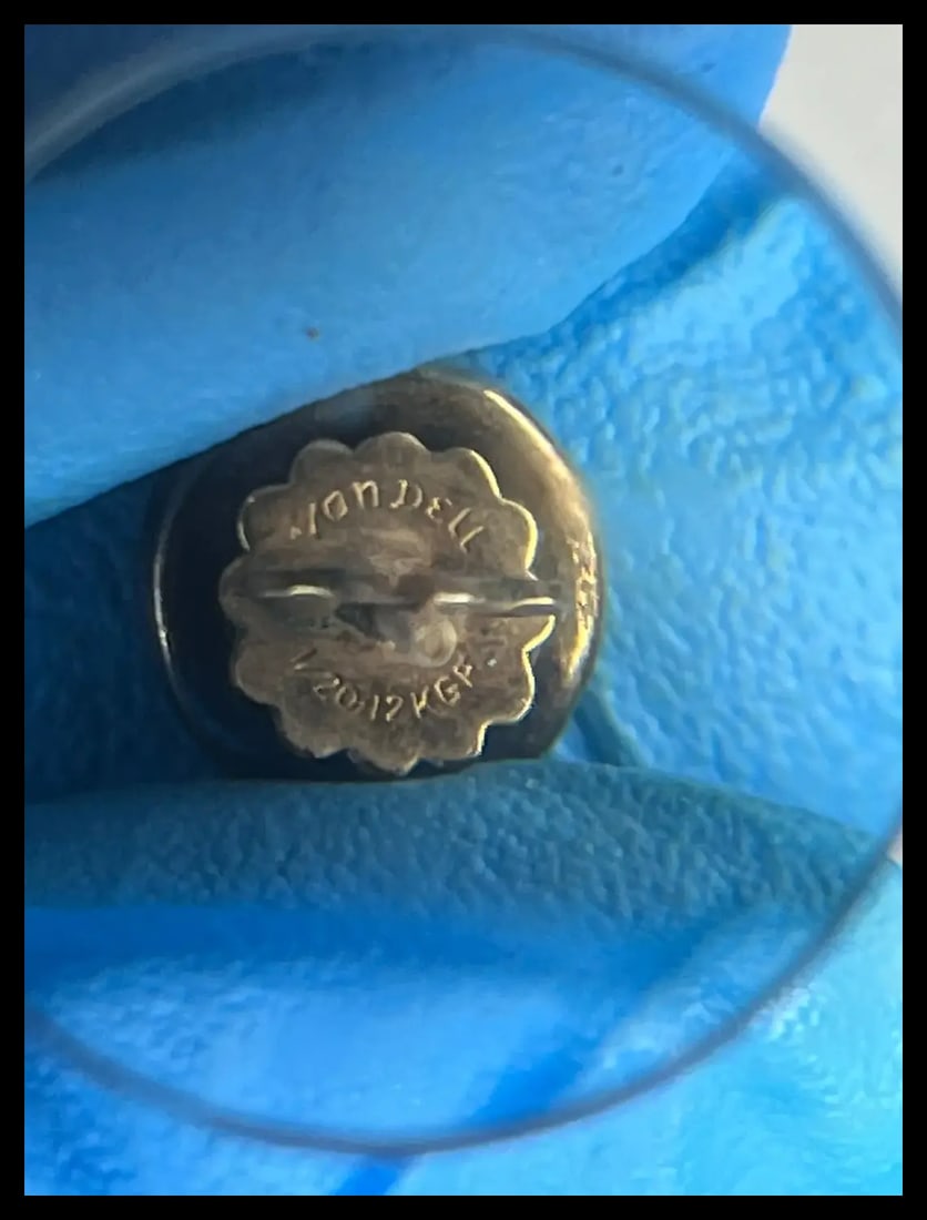 Vintage Van Dell 12k GF Screw-back Pierced Cameo Earrings - 8