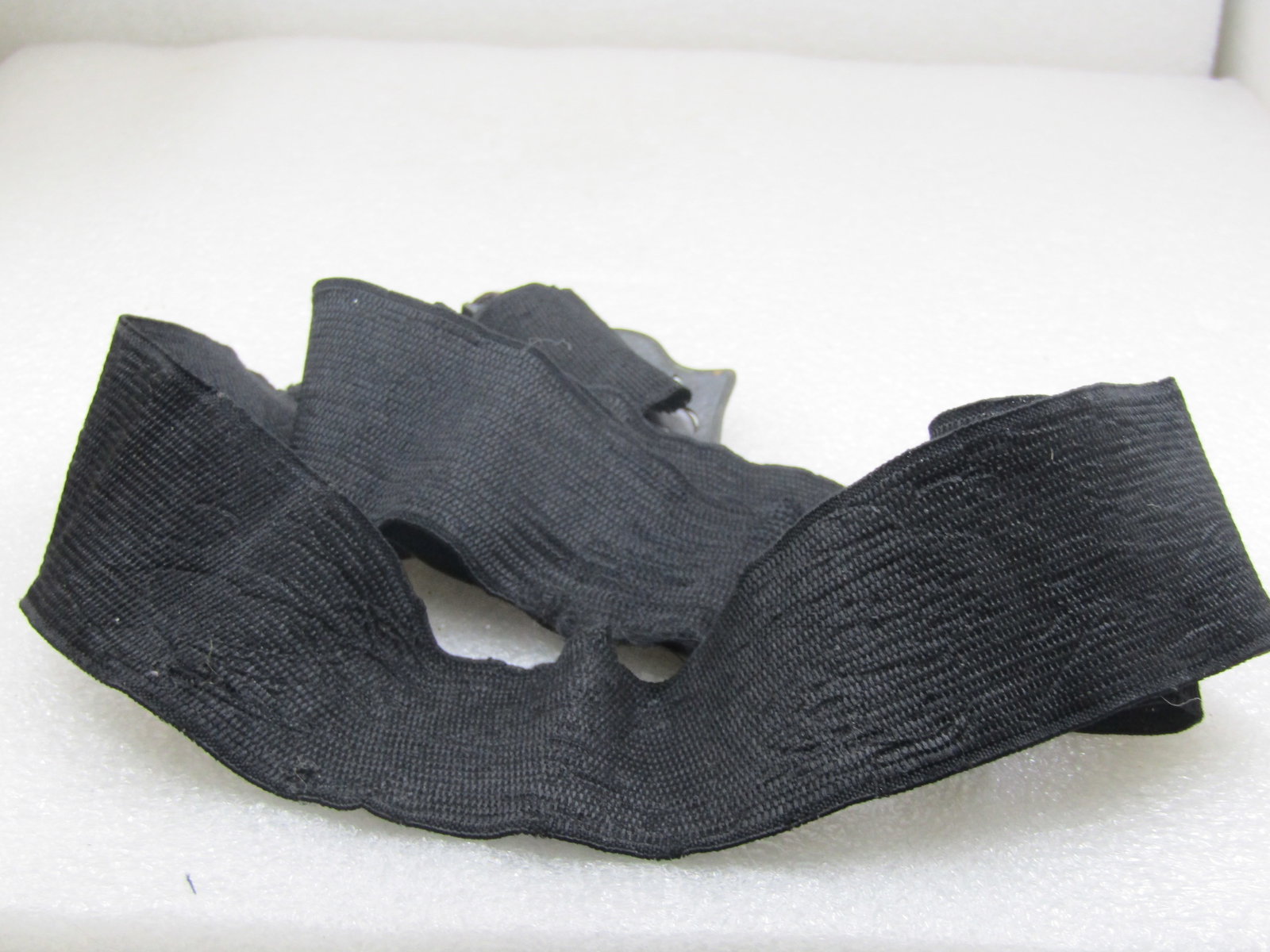 Art Nouveau Lily Belt Buckle with Black Sash/Belt, 33" - 8