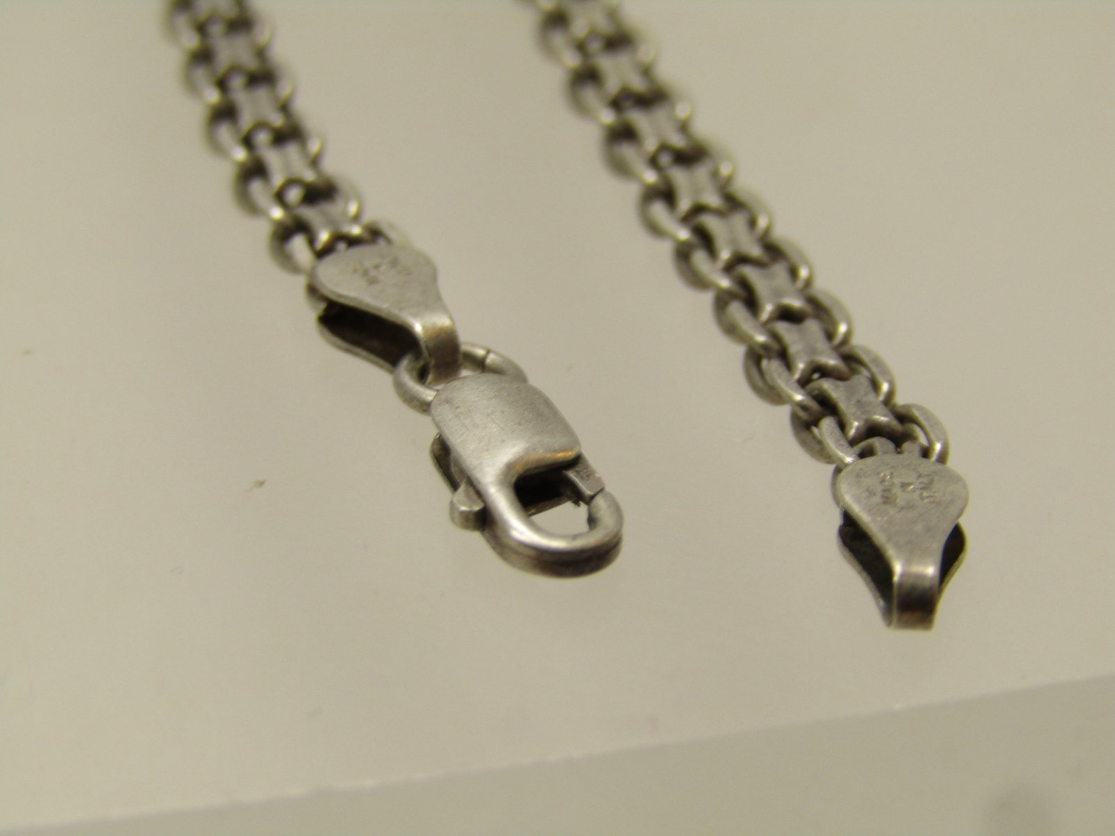 Vintage Sterling Woven Link Bracelet, 7.25" , 4mm, 1980's, Milor, Unisex - 4