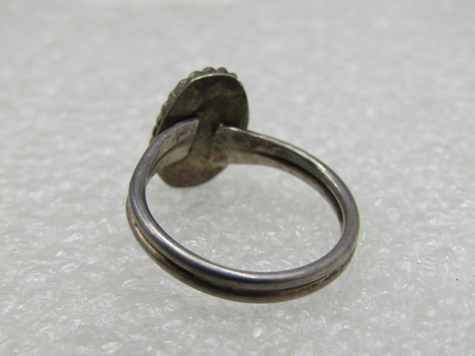 Vintage Sterling Southwestern Turquoise Ring, Sz. 5.25, 1960's-1970's - 6