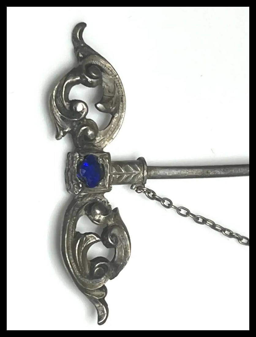 Vintage Sterling Silver Sword Stickpin - 5