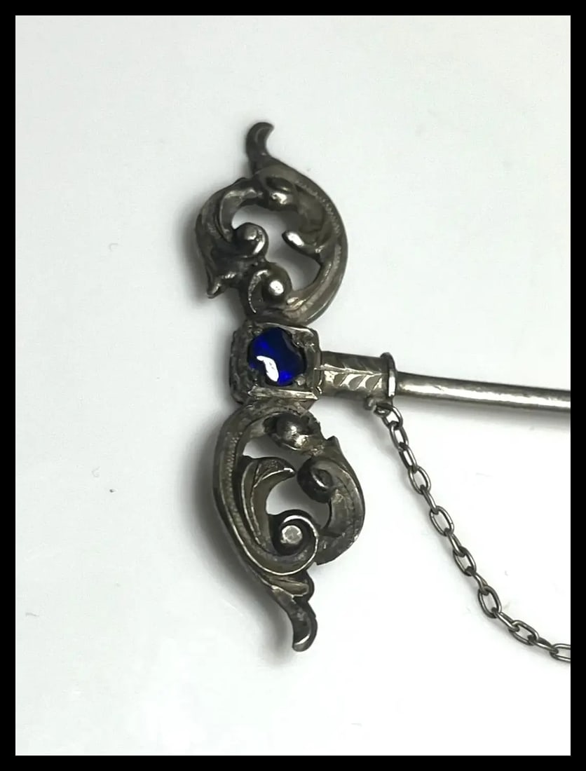 Vintage Sterling Silver Sword Stickpin - 6