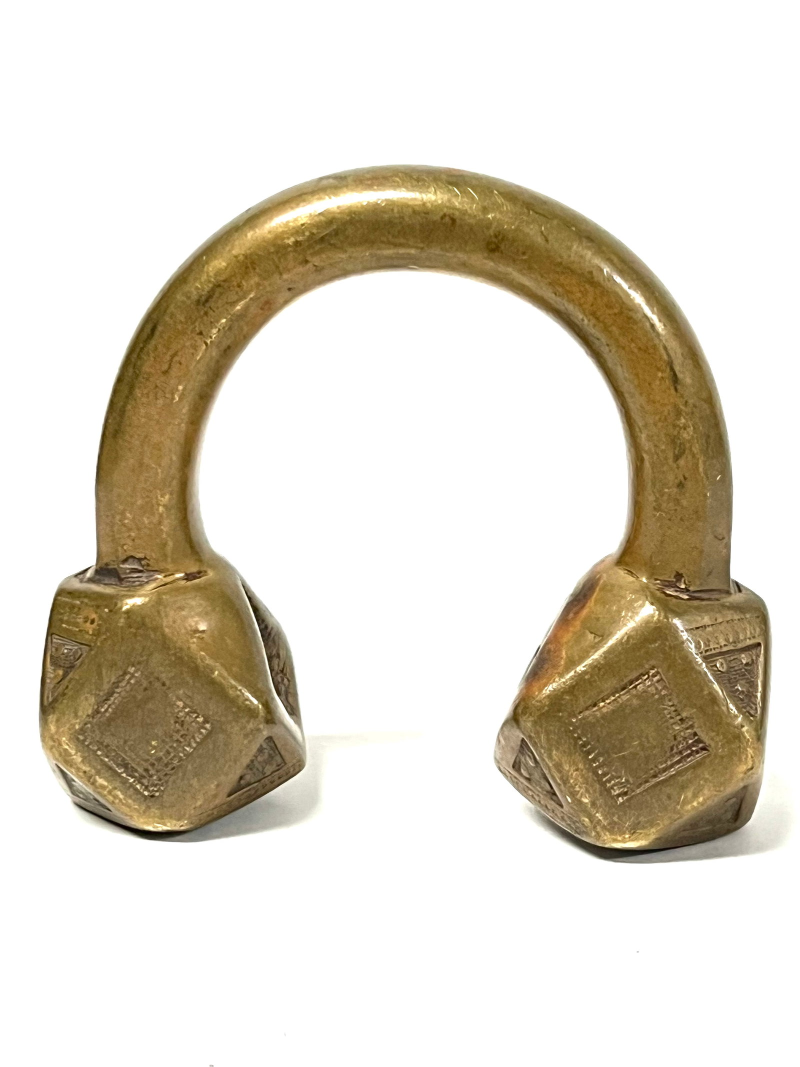 Tuareg Bronze Bracelet: Title: Tuareg Bronze Bracelet Date/Period: Late 20th Century Description: African Tribal Art Tuareg Bronze Bracelet Materials: Bronze Size: 4.5" h x 5" w Reserve: $200.00 Shipping:Domestic: