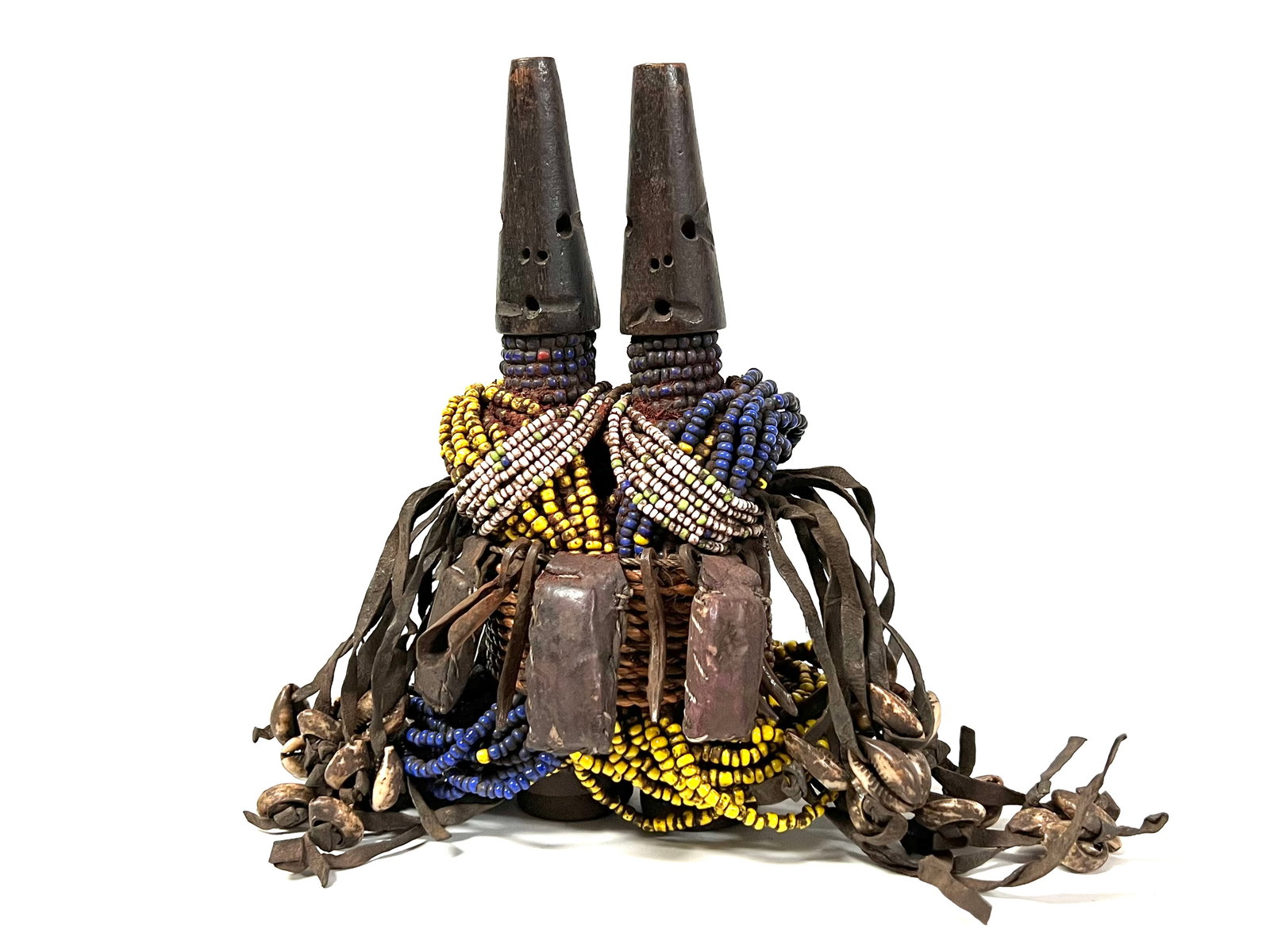 Double Head Ibeji Beaded Doll - 3