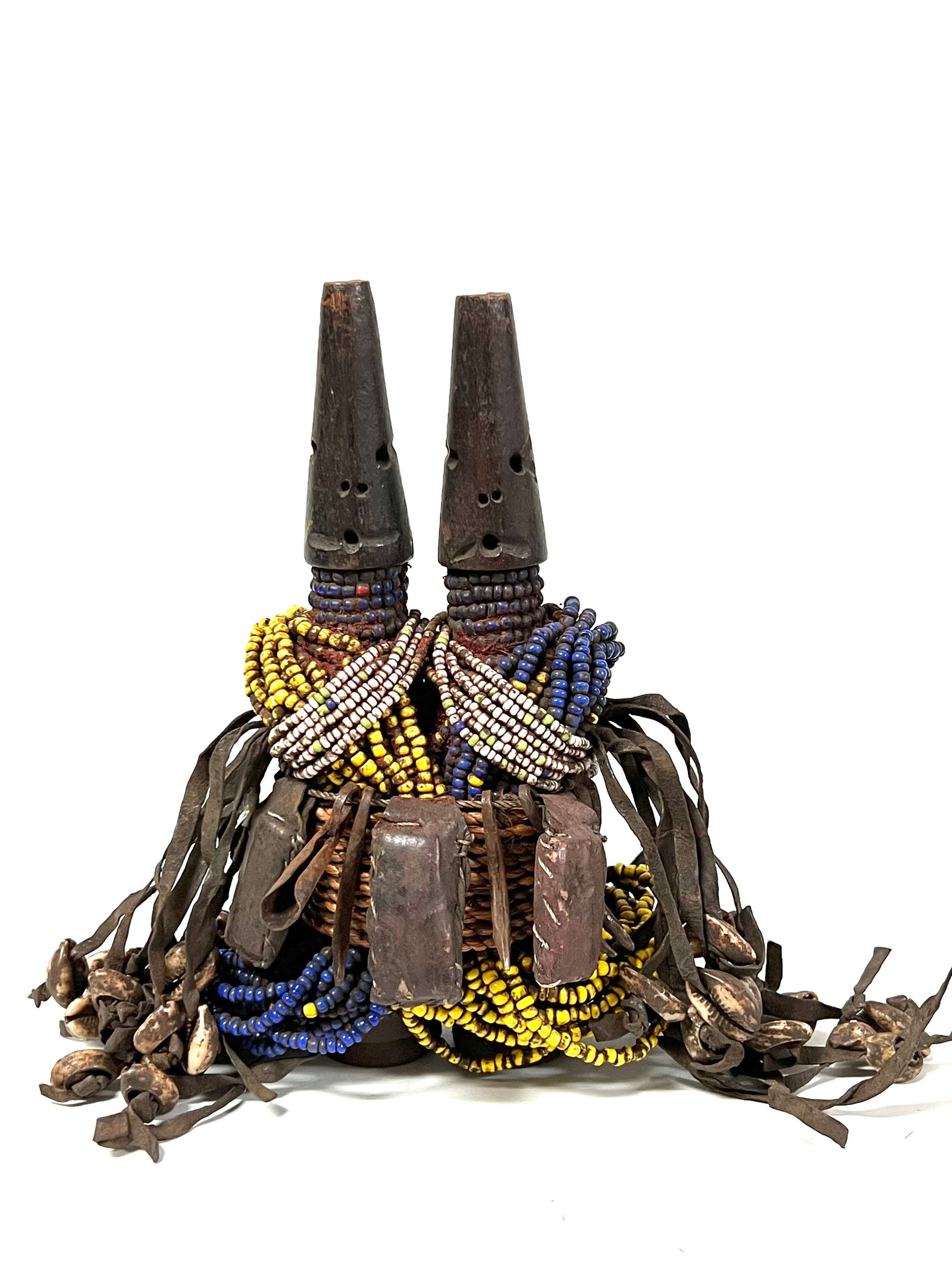 Double Head Ibeji Beaded Doll - 7