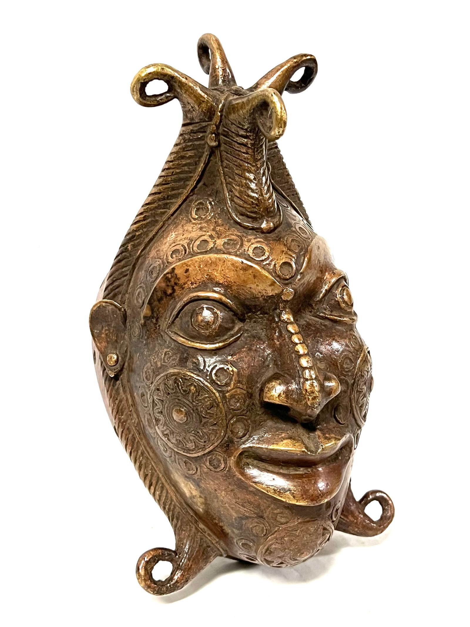Bronze Bamileke Mask - 2