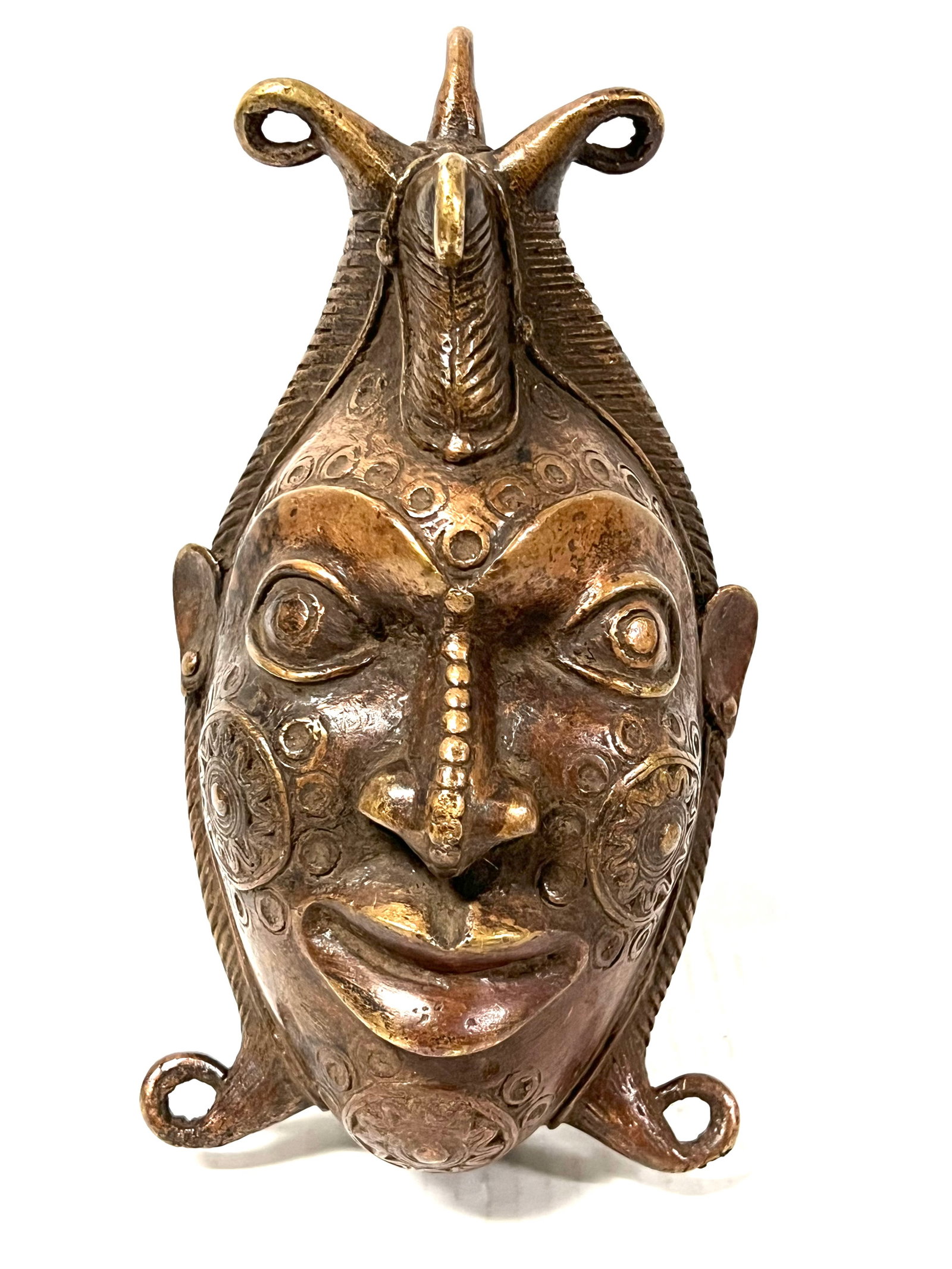 Bronze Bamileke Mask - 4