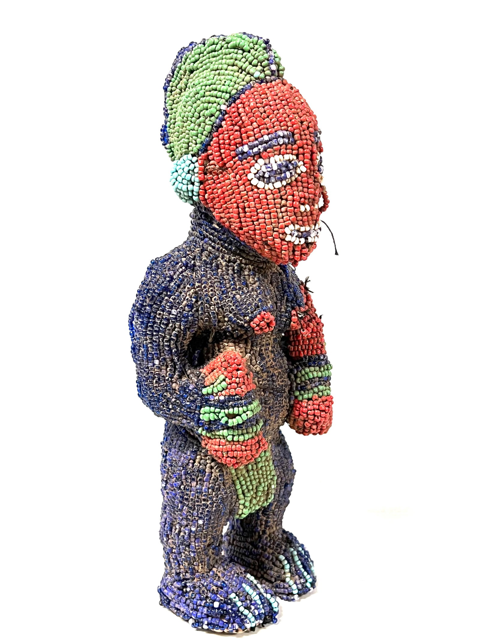 Bamileke Beaded Statue - 4