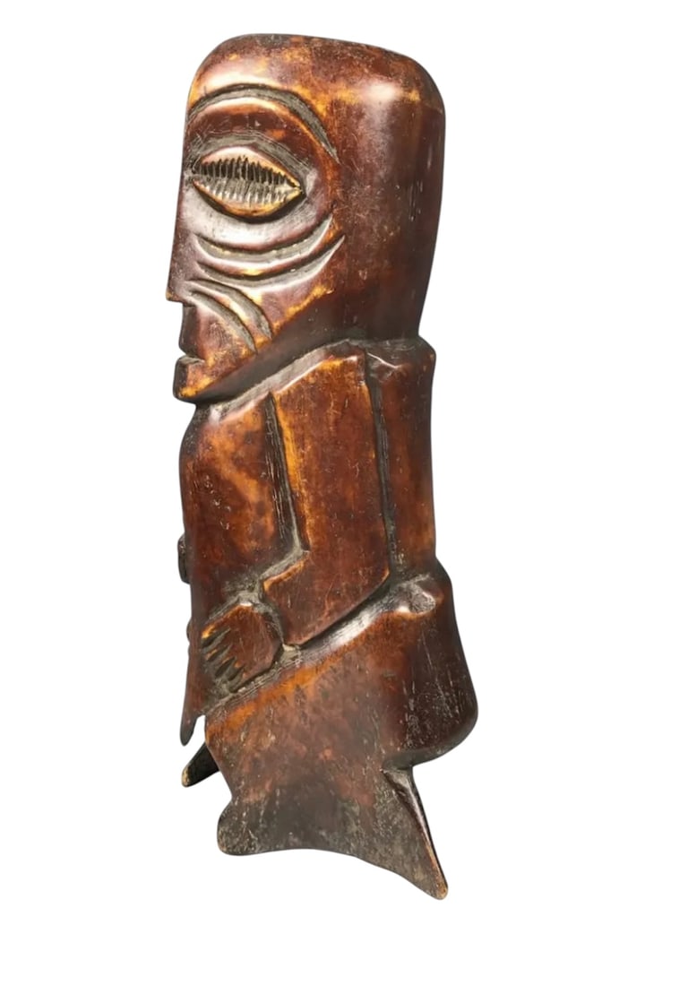 Carved Bone Lega Statue - 3