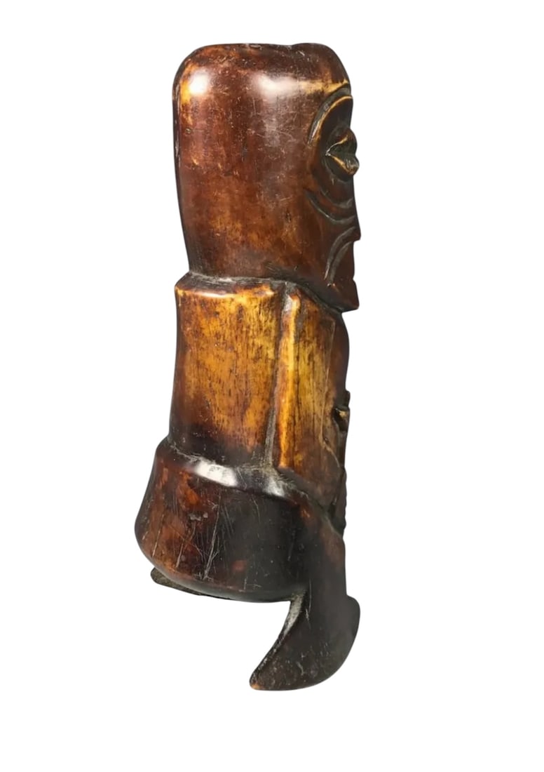 Carved Bone Lega Statue - 4