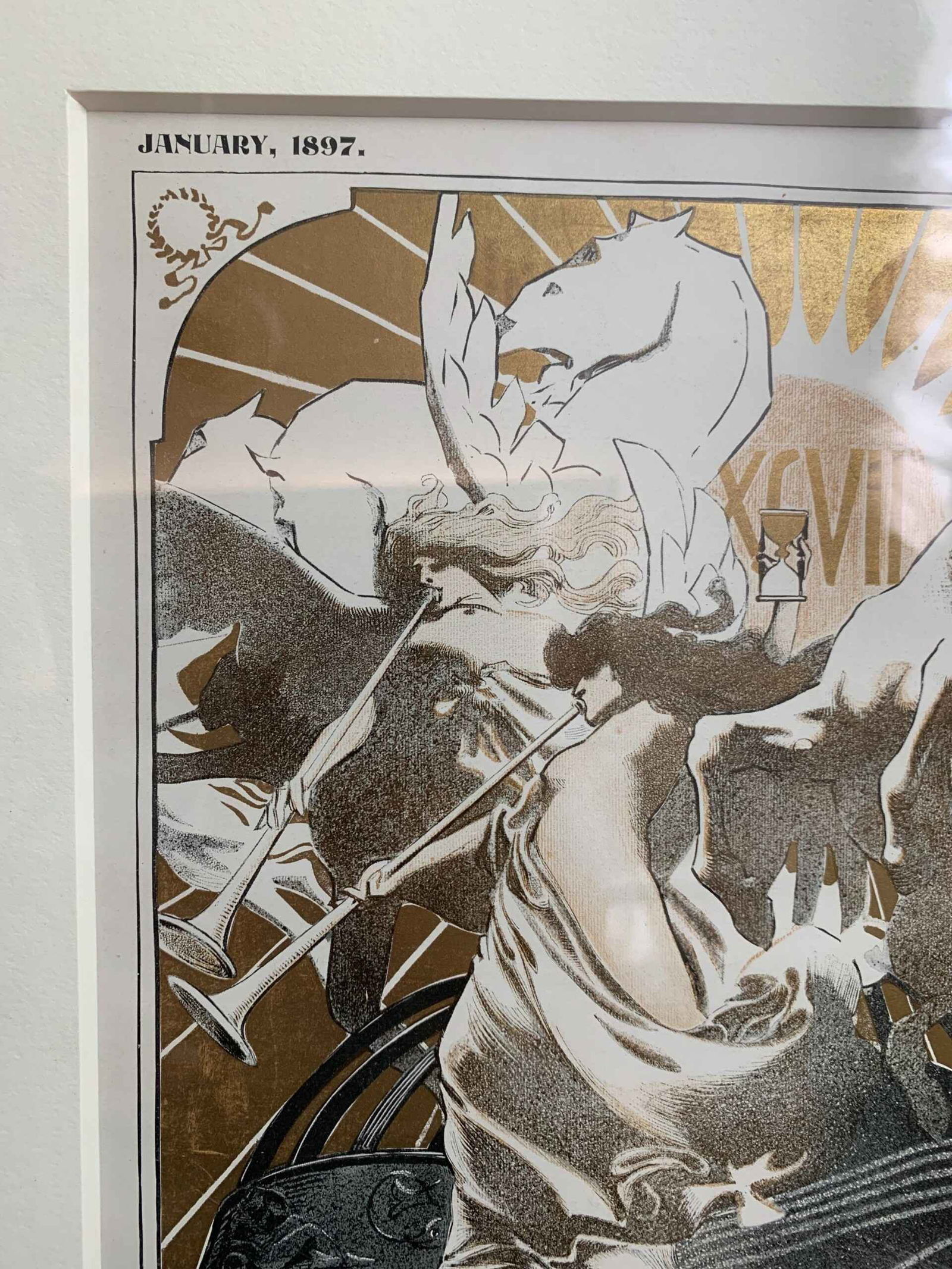 Inland Printer - Art by Leyendecker (1897) US Framed Magazine Cover - 2