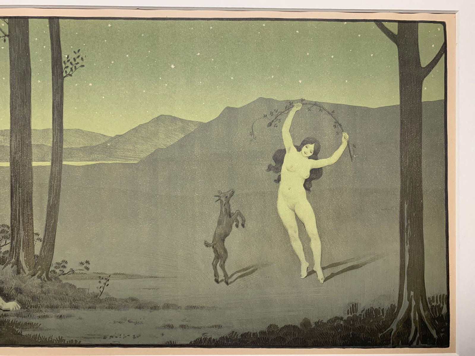 Nymphe Dansant - Paul Emile Berthon (1899) 12x24 French Lithograph - 4