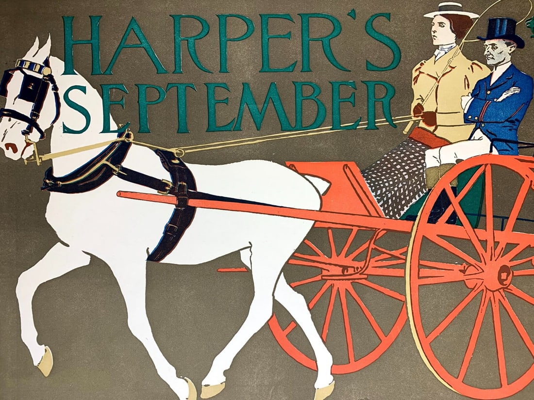 Harper's September - Art By Penfield (1897) US Magazine Cover - 4