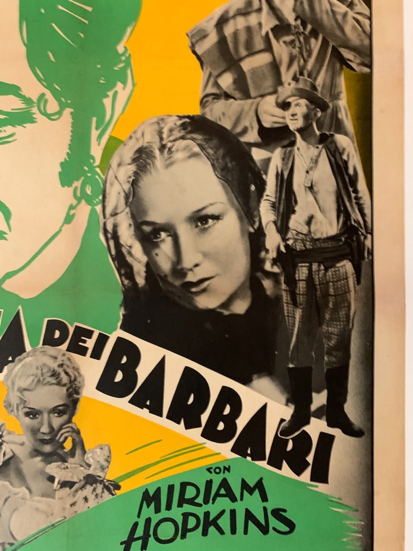 Barbary Coast - Edward G. Robinson (1935) 27.5x39.375 Italian Movie Poster LB - 5