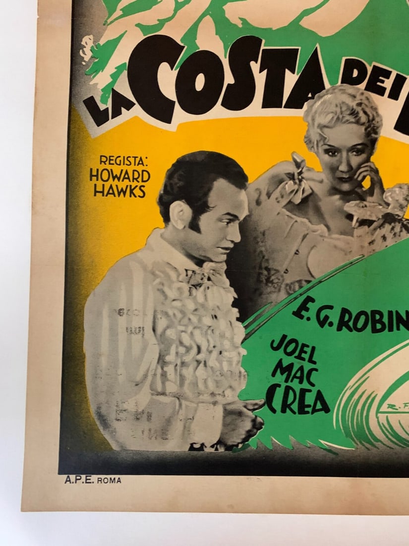 Barbary Coast - Edward G. Robinson (1935) 27.5x39.375 Italian Movie Poster LB - 6