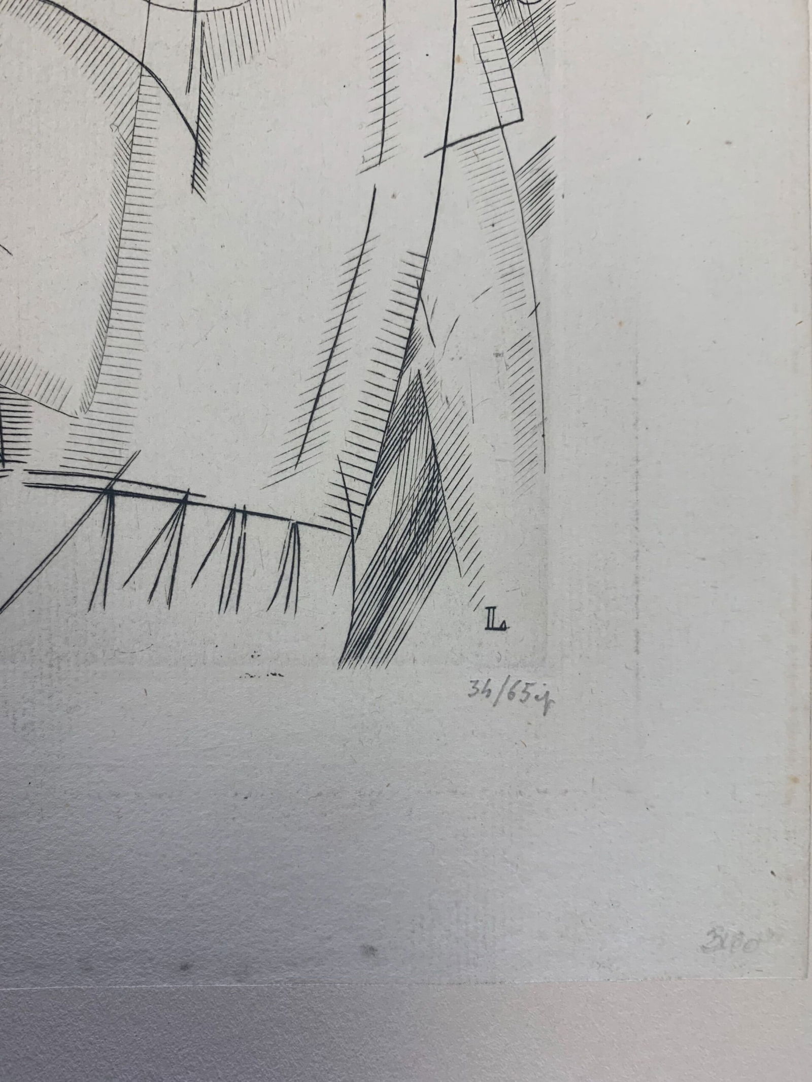 Cocktail - Art by Jean-Emile Laboureur (1919) 7x8.75 French Cubism Artwork #34/65 Pencil Signed - 3