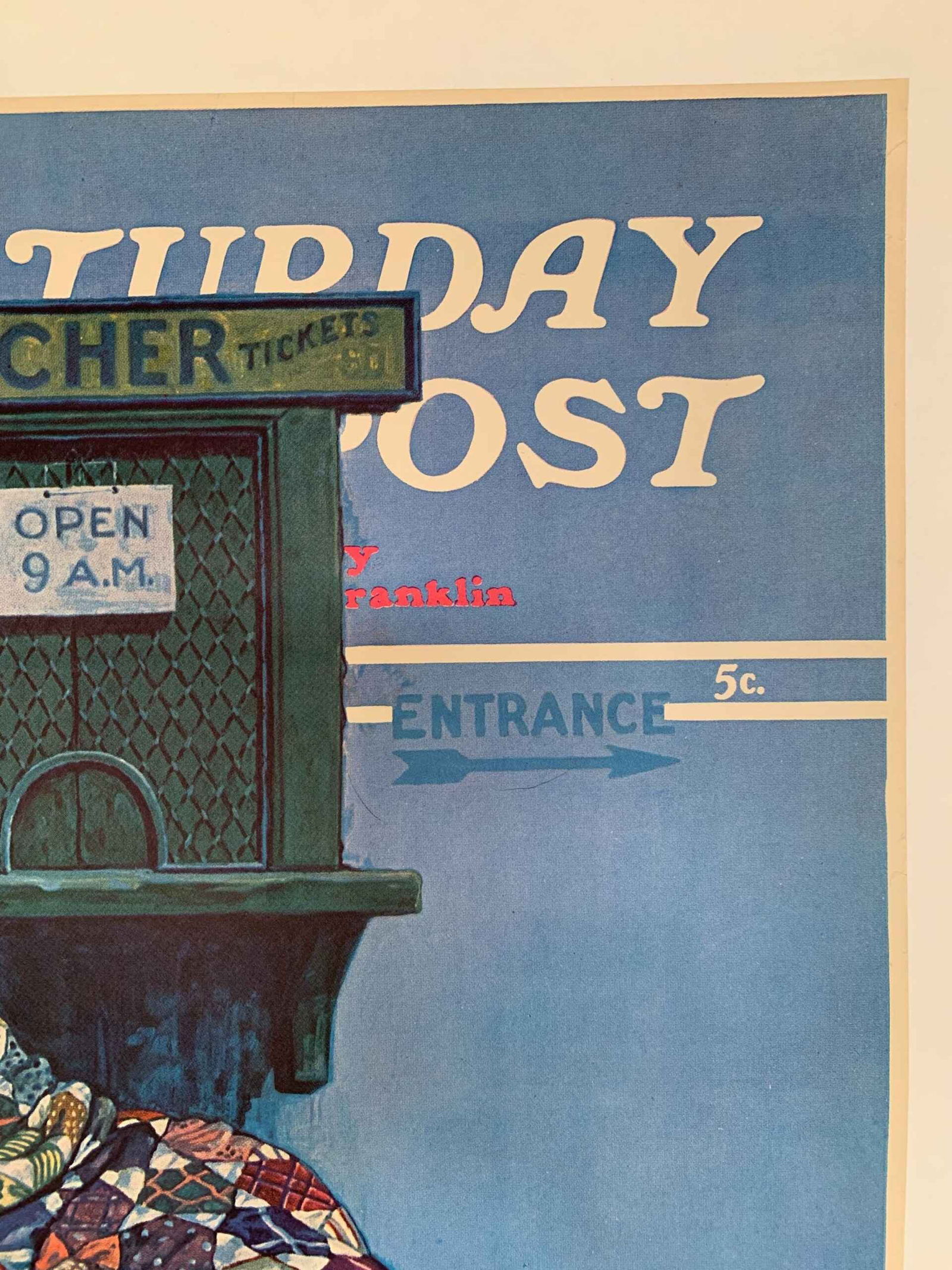 Saturday Evening Post - Art By Monte Crews (1939) 22x28 US Newstand Poster - 3