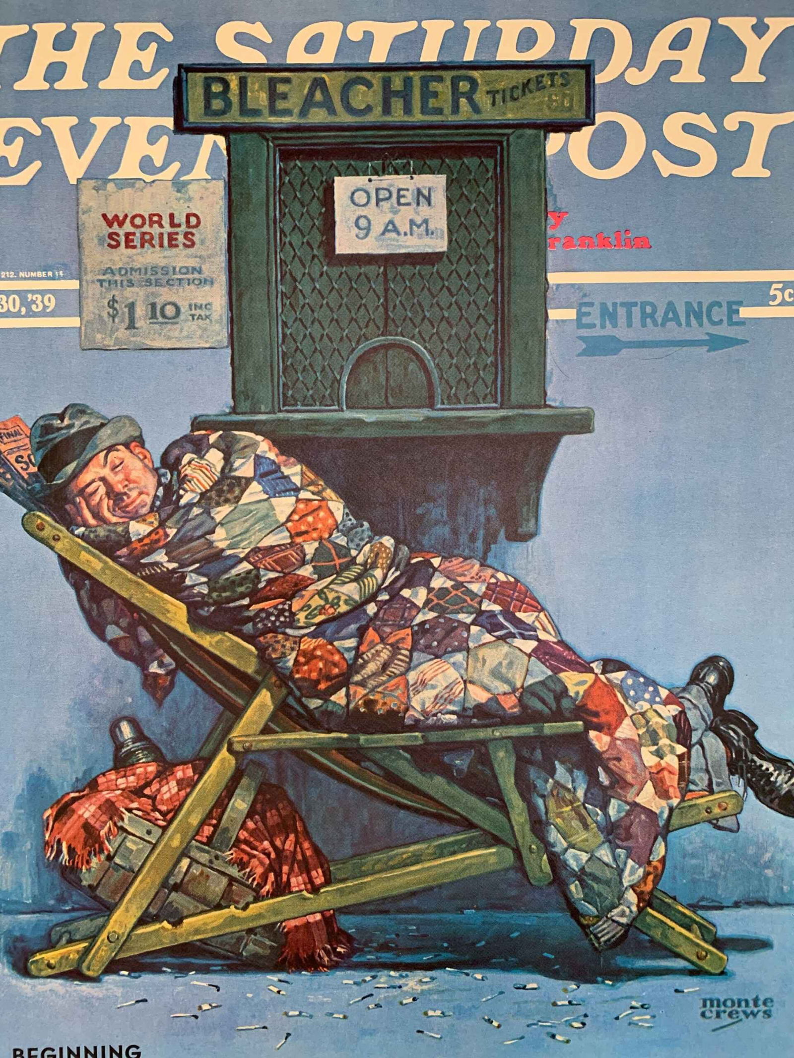 Saturday Evening Post - Art By Monte Crews (1939) 22x28 US Newstand Poster - 6