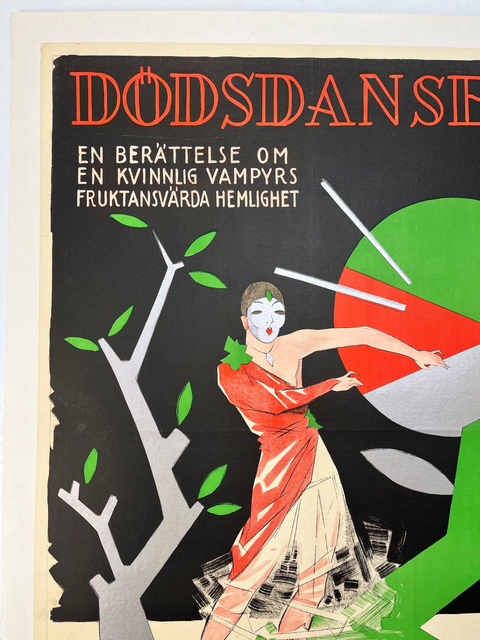 Dodsdansen - Art By Rohman (1927) 28x39 Swedish Movie Poster LB - 2