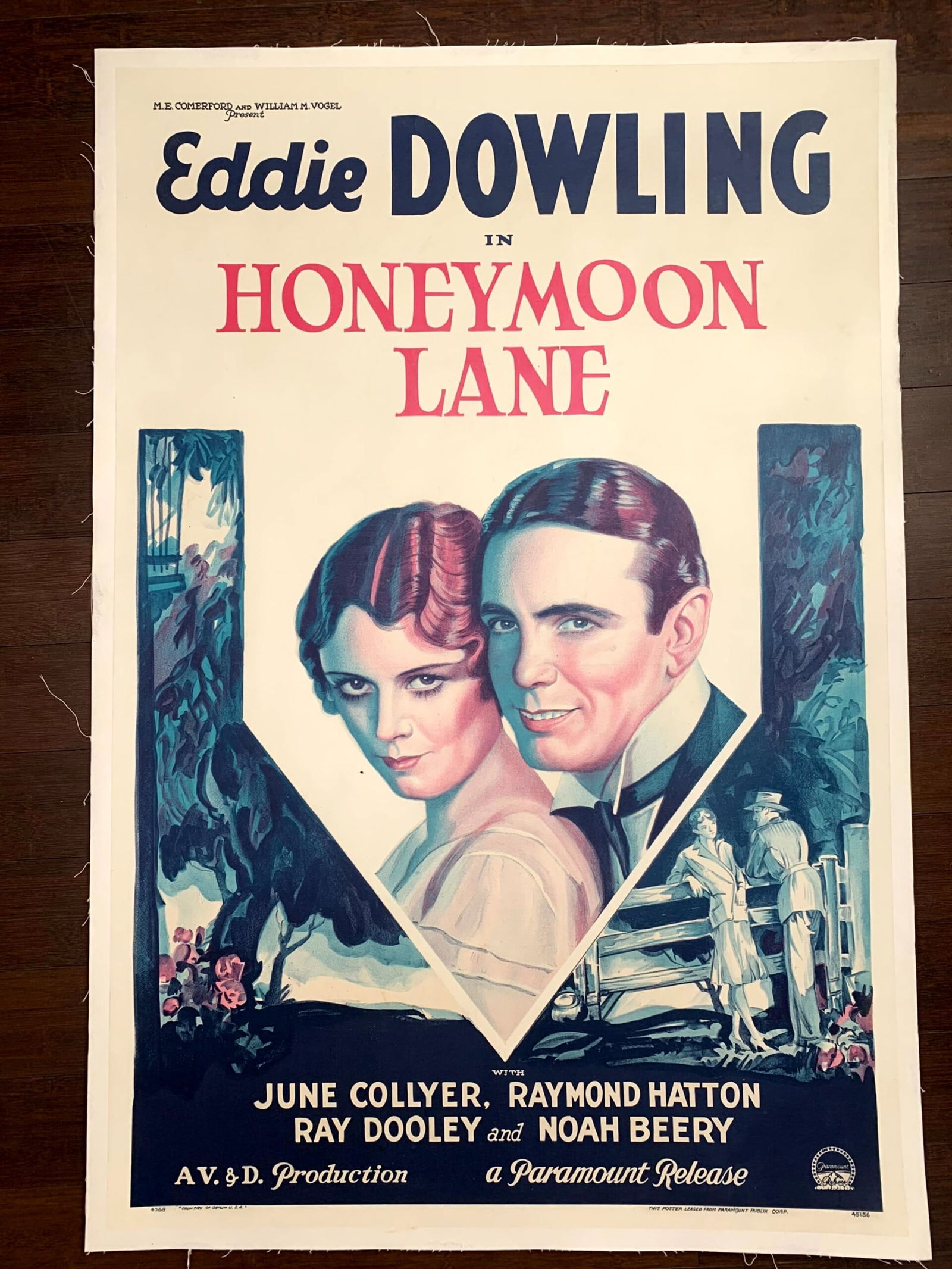 Honeymoon Lane - Eddie Dowling (1931) US One Sheet Movie Poster LB - 2