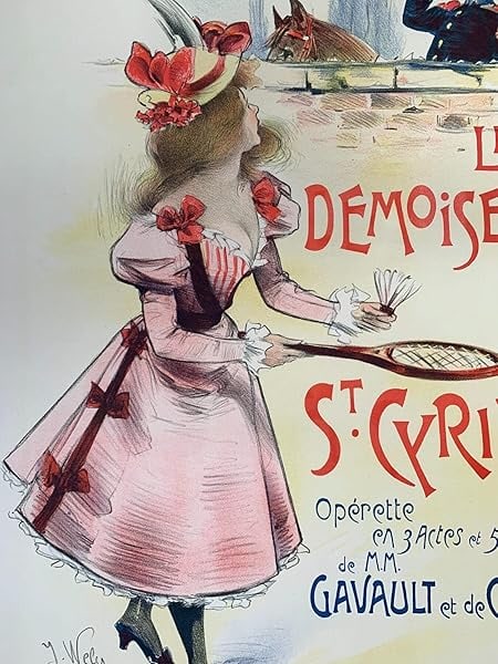 Les Demoiselles Des St. Cyriens - Art By Jacques Wely (1898) 23.5x32 French Theater Poster LB - 4