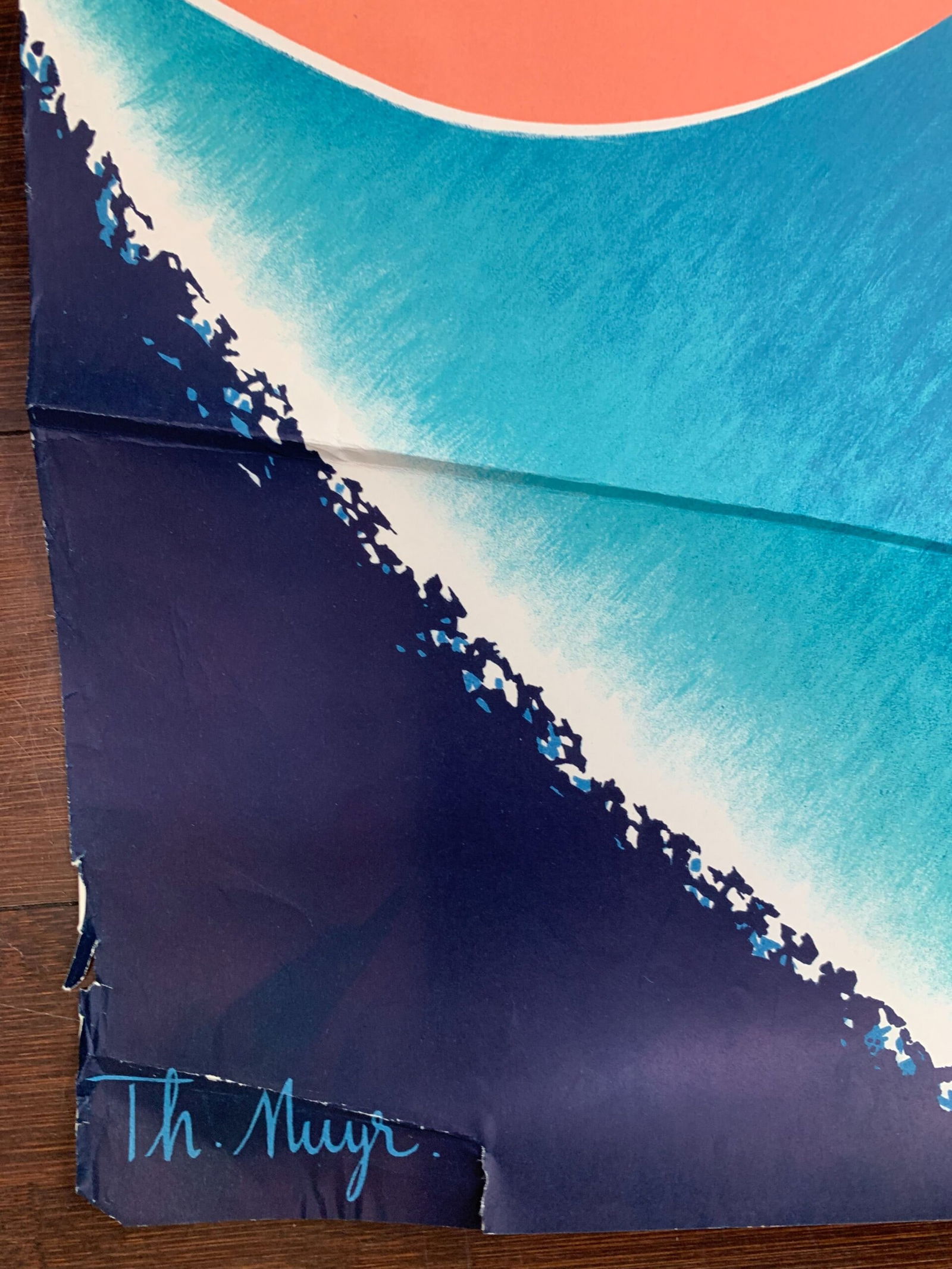 Bally Airline Shoes - Art by Muyr (1954) 35.5x50.25 Swiss Advertising Poster - 8