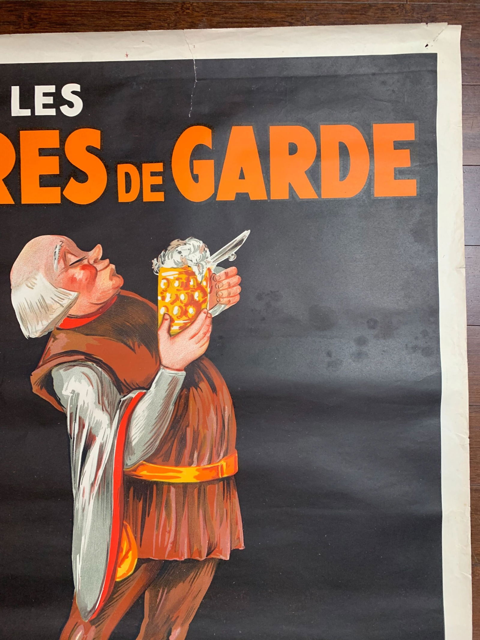 Bieres de Garde - Art by Le Clercq (1930) 31.5x47 Belgian Advertising Poster - 3