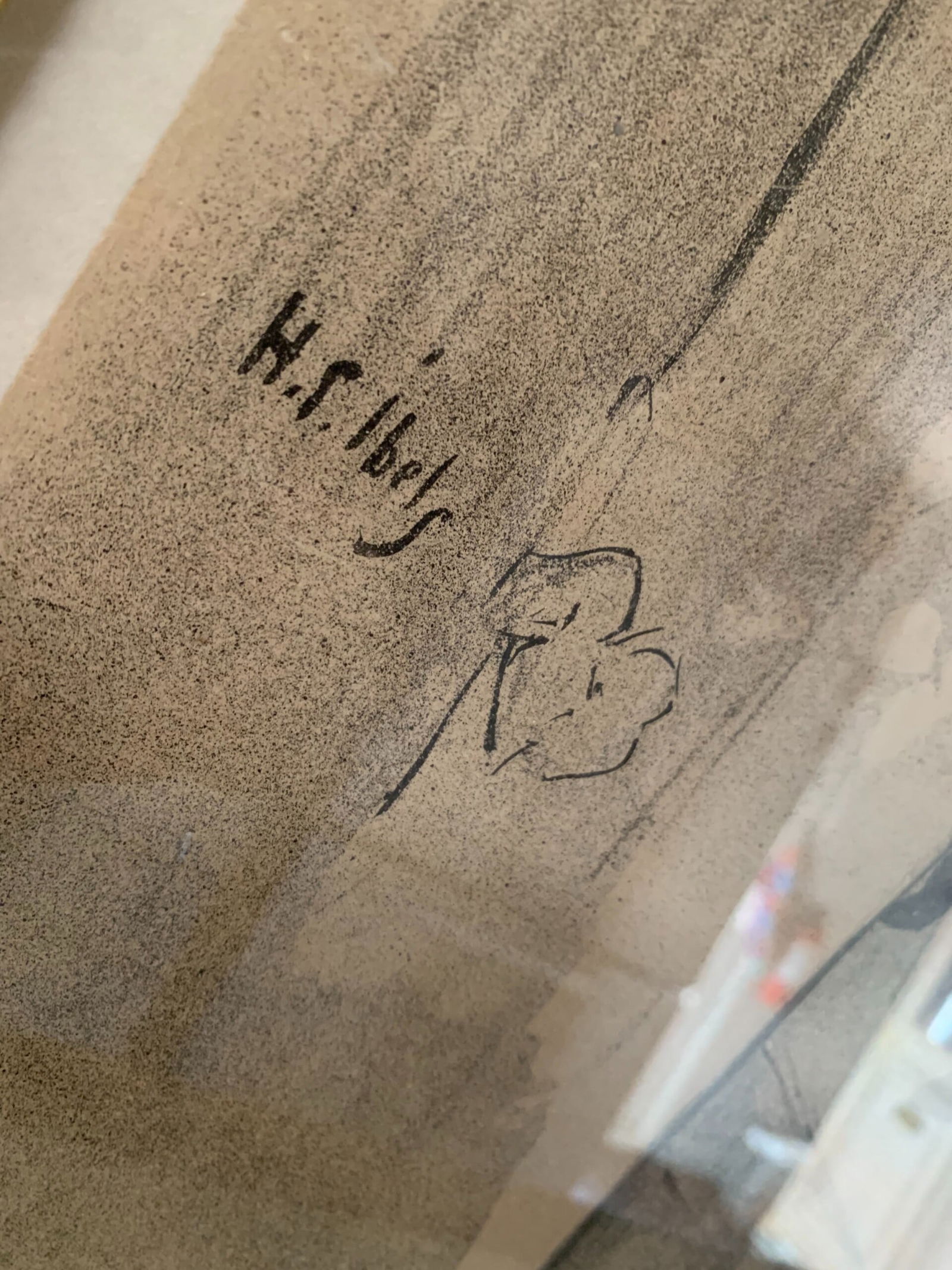 Le Lever Du Critique - Art by H.S. Ibels (1895) 20x25 French Lithograph Poster - Framed - 3