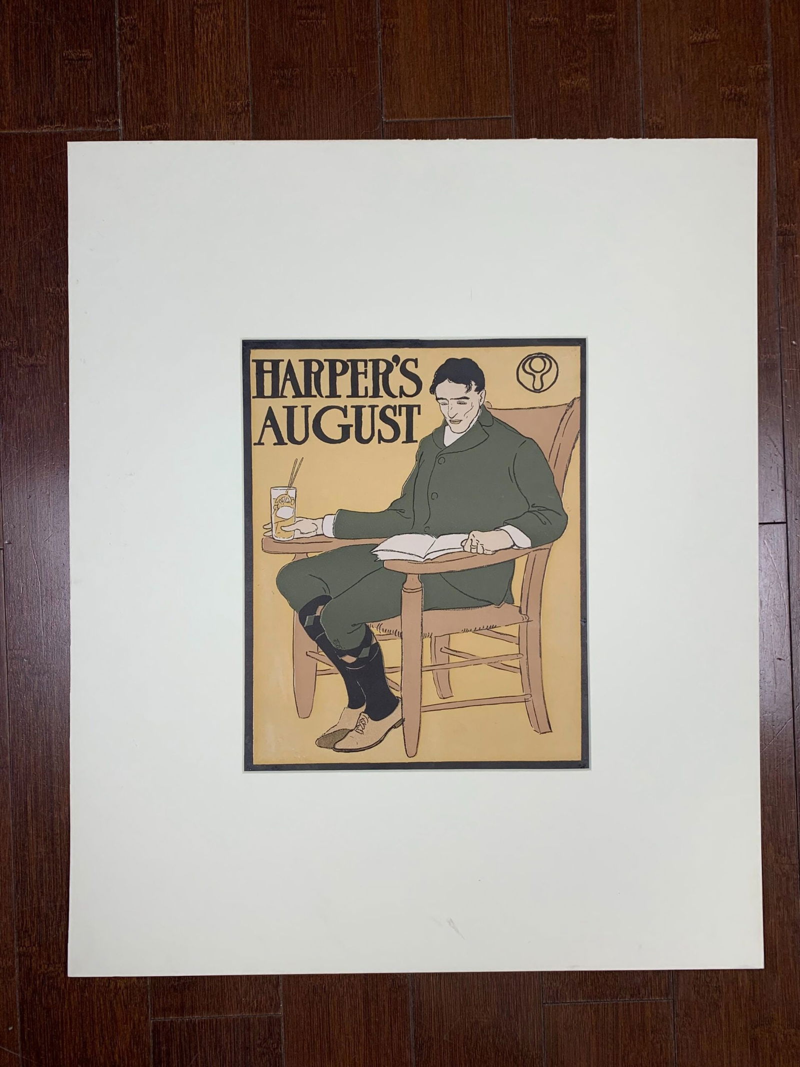 Harpers August - Art By Penfield (1898) 10.5x13.375 US Magazine Cover: Title: Harpers August - Art By Penfield (1898) 10.5x13.375 US Magazine Cover Description: Harpers August - Art By Penfield (1898) 10.5x13.375 US Magazine Cover\n\nPlease refer to the attached photos t