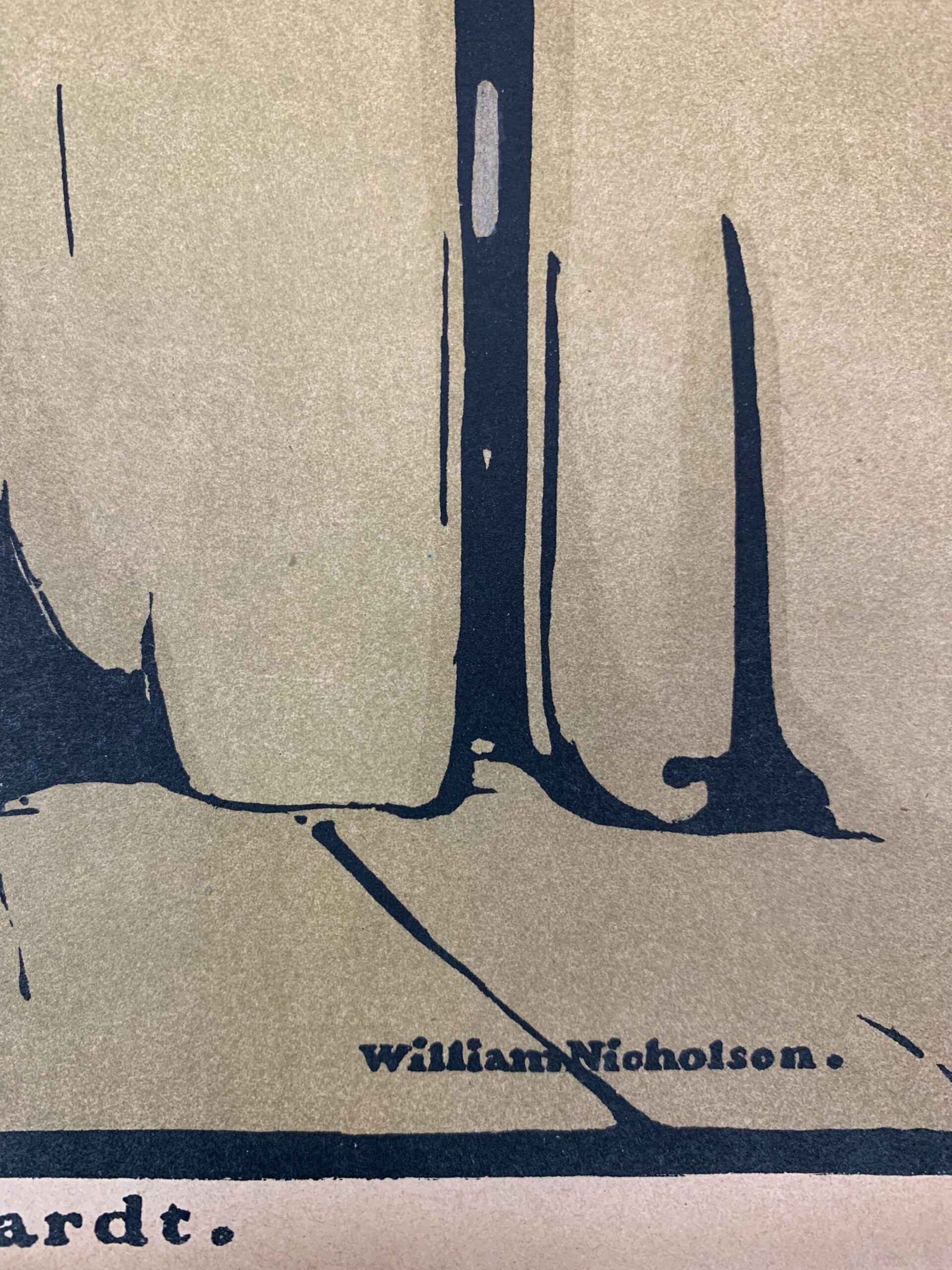 Sarah Bernhardt - Art William Nicholson (1897) 9.75x10.125 US Magazine Page - 2