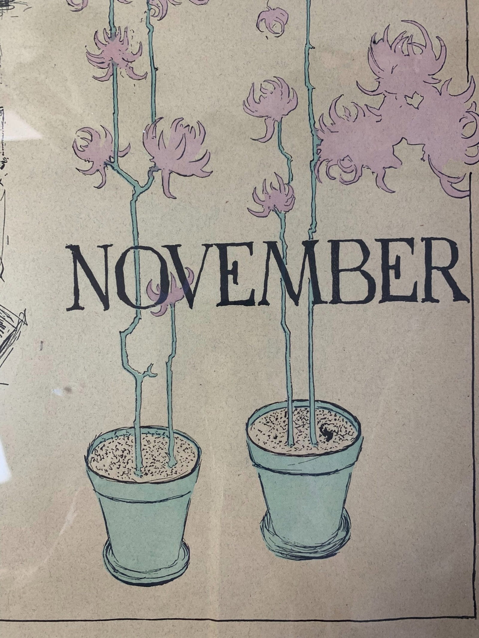 Bookman Magazine November - Art Howard Chandler Christy (1896) 14.5x17 US Magazine Cover - 3