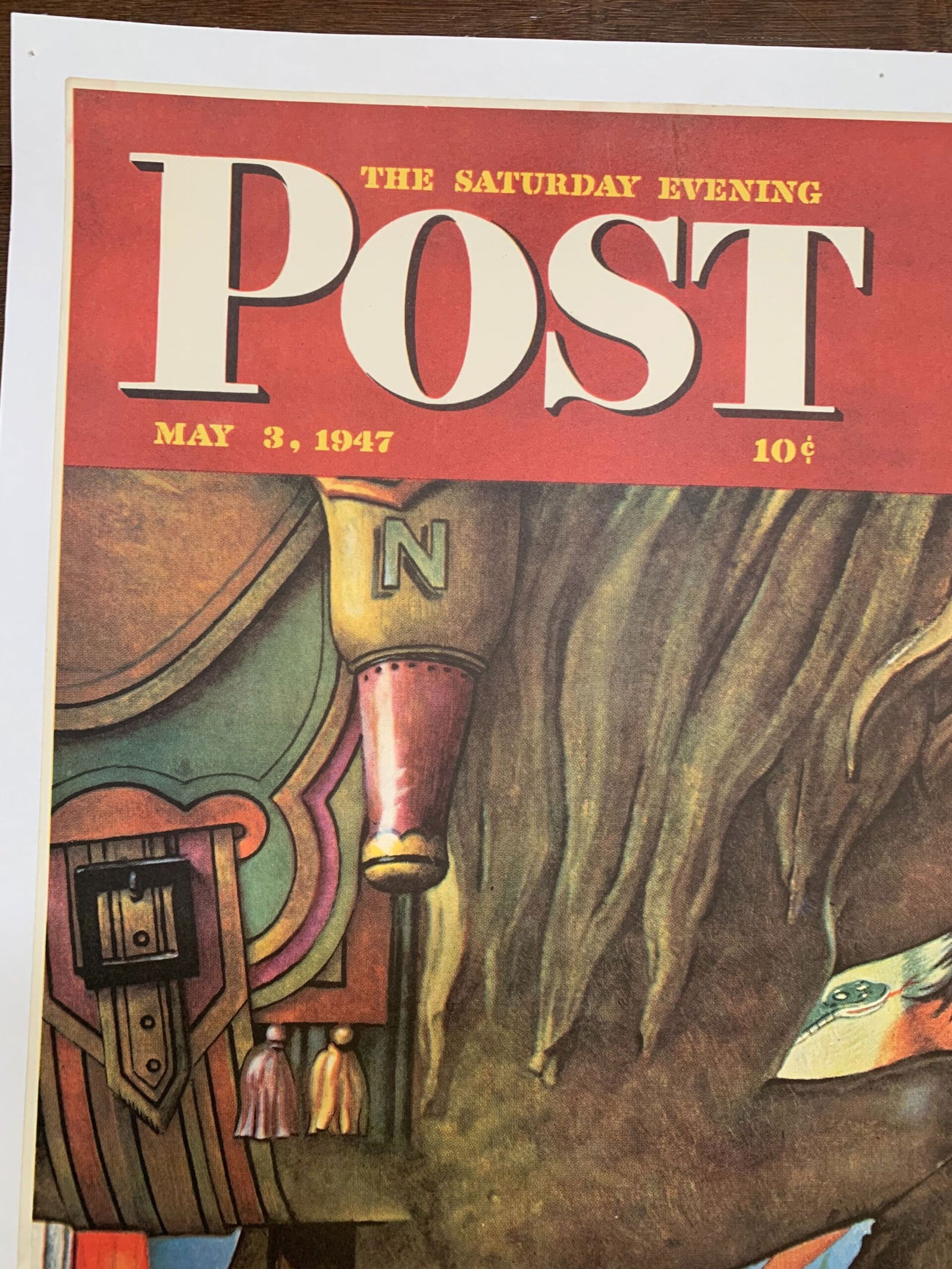Saturday Evening Post - Art By Norman Rockwell (1947) 22x28 US Newstand Poster - 2