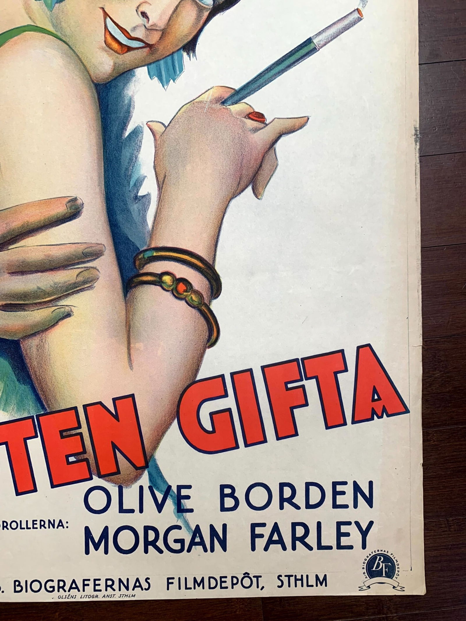 Half Marriage (1929) Swedish One Sheet Movie Poster - 5