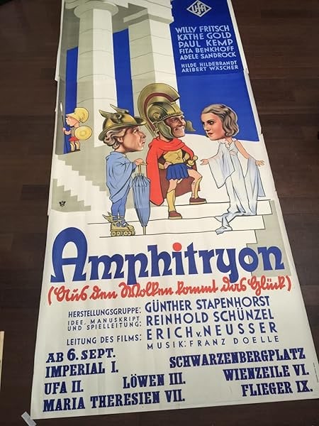Amphitryon - Art By Reinhart Wettach (1935) 49x111 German Musical Movie Poster - 2